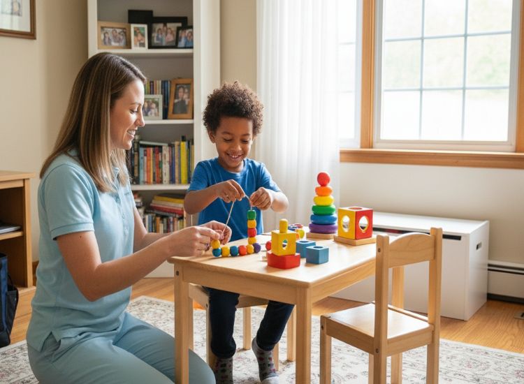 کاردرمانی در منزل غرب تهران