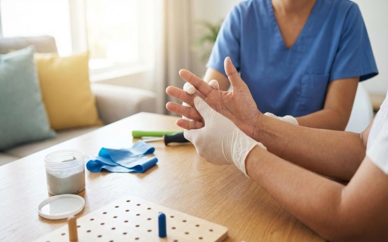 Occupational therapy for hand