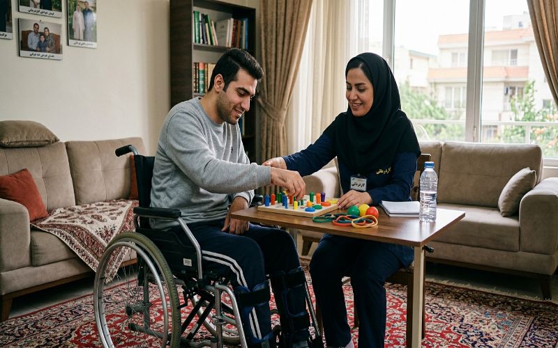 کاردرمانی ضایعه نخاعی در منزل
